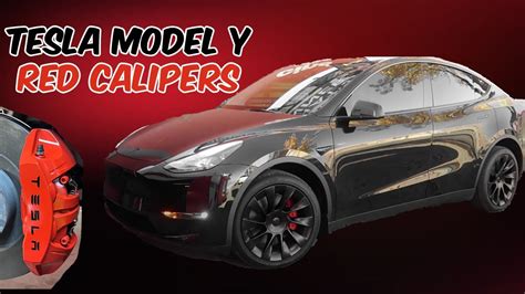 Tesla Model Y Red Calipers Decal YouTube