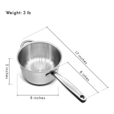 Innovaze 4 Quart Triple Ply Stainless Steel Saucepan With Lid 1 Unit Fred Meyer