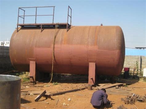 Water Horizontal Mild Steel Storage Tank For Industrial Capacity