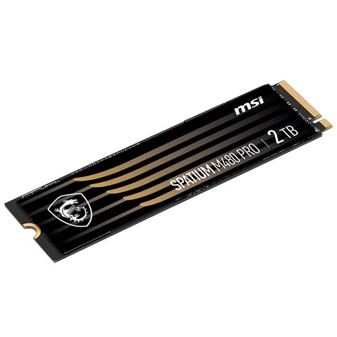 Unidad De Estado S Lido Msi Spatium M Pro Nvme Tb Pci Express