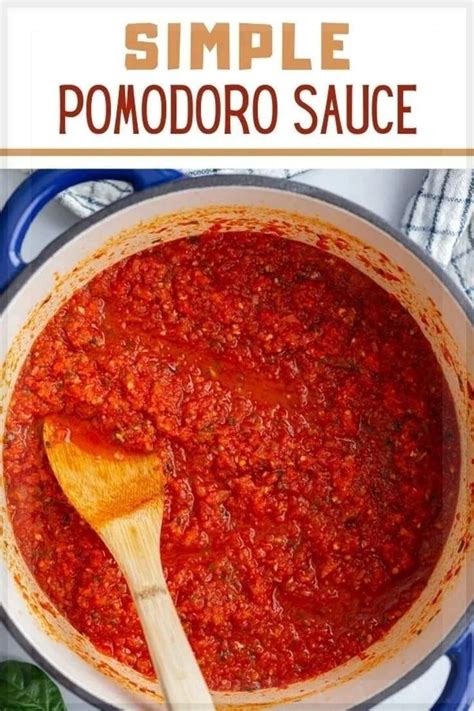 Easy Pomodoro Sauce Pasta Sauce Homemade Italian Pasta Sauce Recipe