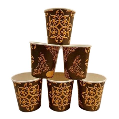 Brown And Yellow Printed Paper Glass At Rs 65 Piece प्रिंटेड पेपर गिलास In Agra Id 25767446373