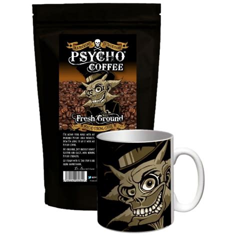 Psycho Coffee With Psycho Mug Dr Burn Riums Hot Sauce Emporium