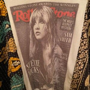 Rare Stevie Nicks Rolling Stones Magazine Tee With Vintage Etsy