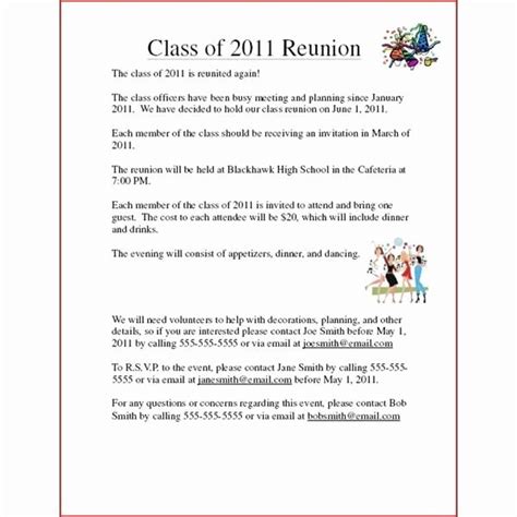 High School Reunion Invitation Wording Elegant Class Reunion Invitation