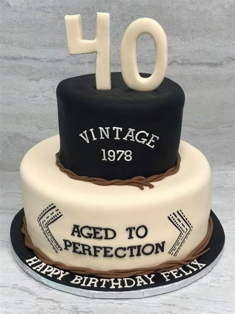 Vintage Aged To Perfection Tiered Cake Alyssas Cakery