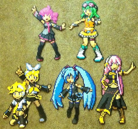 Perler Bead Vocaloid By Thewiredslain On Deviantart Easy Perler Beads