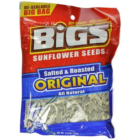 12 Packs Bigs Original Salted And Roasted Sunflower Seeds 5 35 Ounce Bags