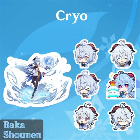 Jual STIKER GANYU HOLOGRAM GENSHIN IMPACT Baka Shounen Shopee