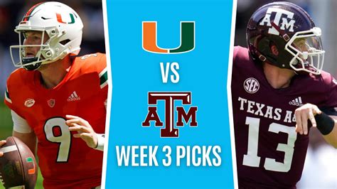 College Football Free Picks Miami Vs Texas A M NCAAF Picks And