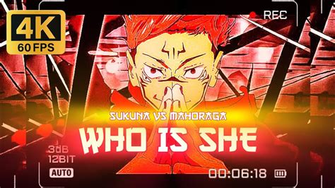 Sukuna Vs Mahoraga Who Is She Edit K Fps Youtube