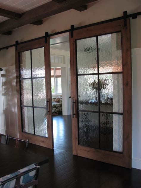 Hammered Glass Barn Doorlove Lovelove With Images Barn Style