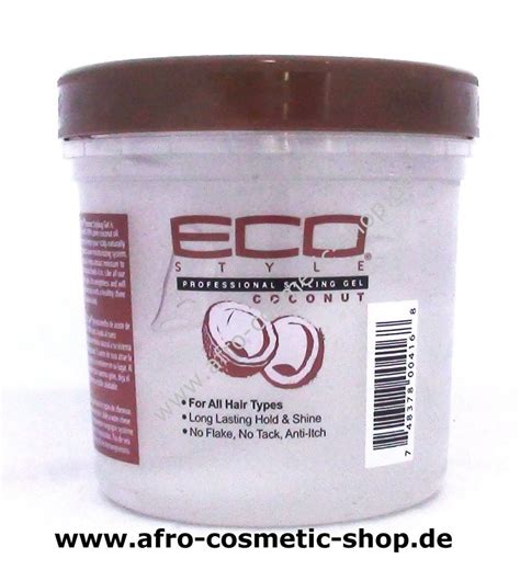 Eco Coconut Oil Styling Gel 16 Oz Afro Cosmetic Shop