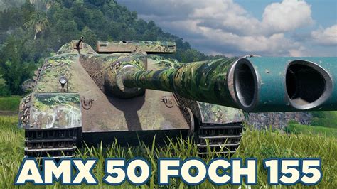 AMX 50 Foch 155 10 3K DMG 9 KILLS WoT Gameplay YouTube