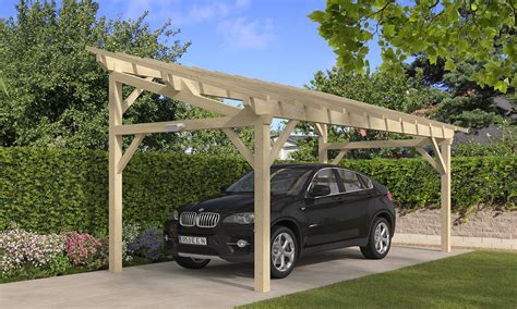 Carport Voiture En Bois Adossable Carport Bois Okgo Net