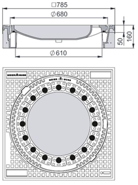 Rahmen Beton Guss Deckel Gusseisen Baustoffkataloge