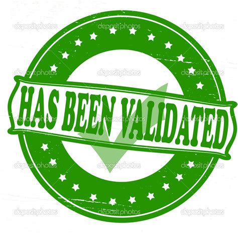 Has been validated Stock Vector Image by ©carmenbobo #46769207