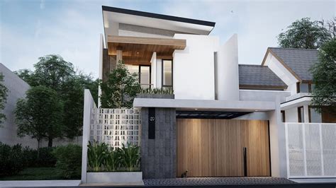 Desain Rumah Kontemporer 2 Lantai Lahan 22m X 72m Project Showreel