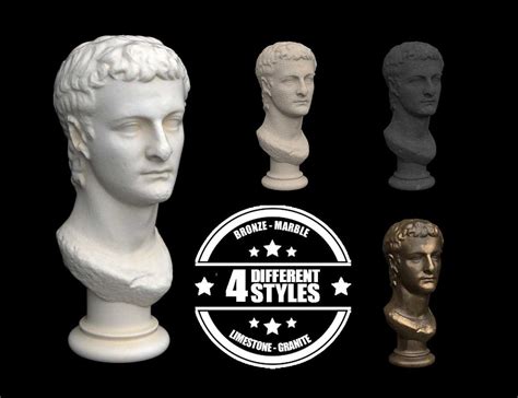 Caligula Bust Statue Caligula Emperor Sculpture Roman Art - Etsy