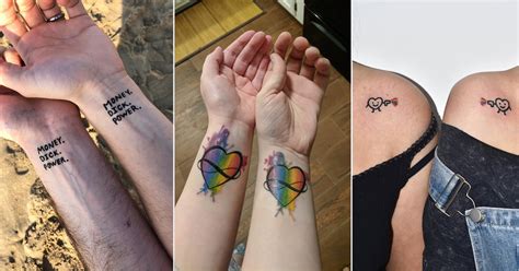 Gay Pride Couple Tattoos