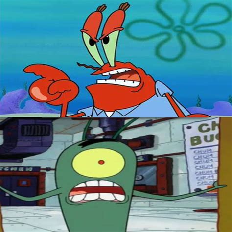 Mr Krabs Is Angry At Plankton By Wreny2001 On Deviantart