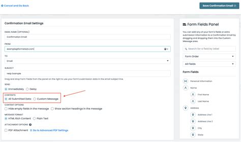 Confirmation Emails – Formstack