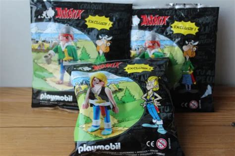 GOUDURIX JOLITORAX 3 figurines playmobil hors commerce Astérix EUR 29