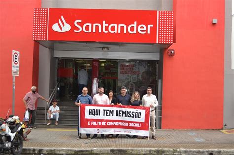 Sindicato Protesta Contra O Santander Em Dia Nacional De Luta Em Defesa