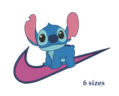 Lilo And Stitch Embroidery Design Stitch Nike Embroidery Etsy