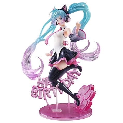 Taito Hatsune Miku Birthday 2021 Happy Cat Ver Prize Figure Pink