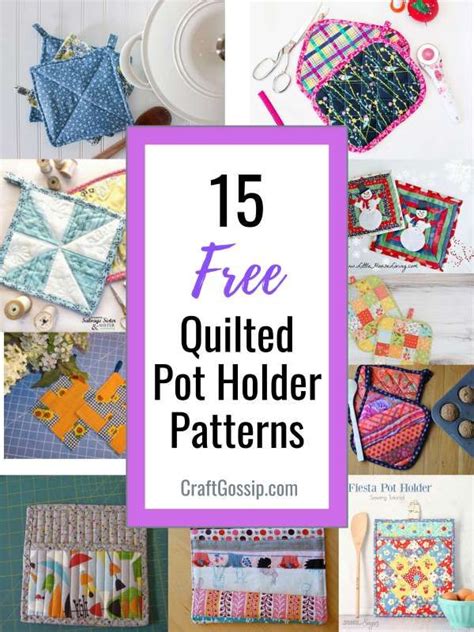 Free Quilted Pot Holder Patterns Pot Holders Mug Rug Patterns