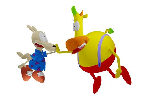 Rocko And Heffer Do The High Five Blender By Zacharybandicoot On