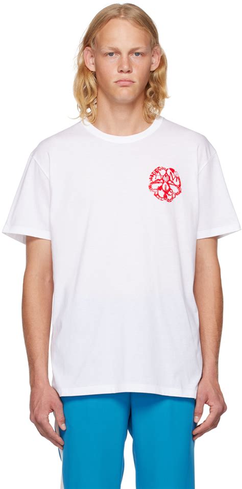 Alexander McQueen White Graphic T Shirt Alexander McQueen