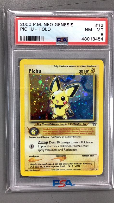 Pokemon Neo Genesis Pichu Holo Psa Gamestop