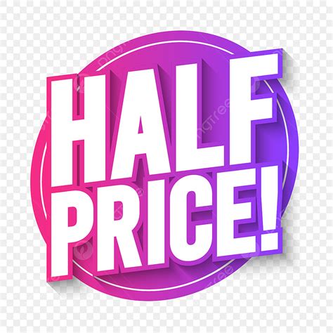 Half Price Vector Design Images Half Price Poster Half Price Poster Banner Png Image For