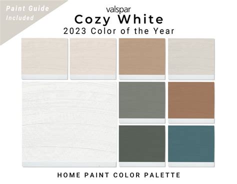 Valspar Cozy White Paint Color Palette Whole House Muted Paint