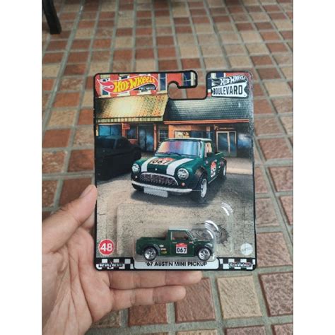 Jual Hot Wheels Austin Mini Pickup Green Boulevard Shopee Indonesia