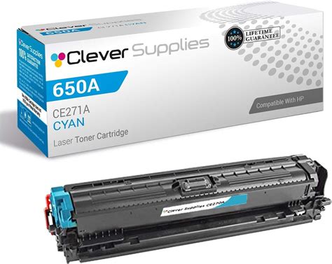 Cs Compatible Toner Cartridge Replacement For Hp 650a Ce271a Cyan Color Laserjet