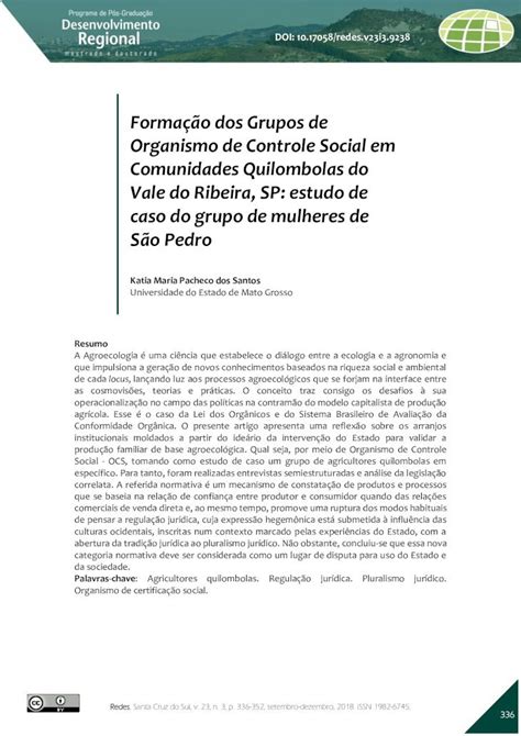 Pdf Forma O Dos Grupos De Organismo De Controle Forma O Dos Grupos