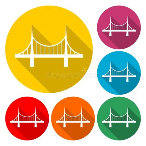 Icono Del Puente Ejemplo Del Vector Ilustración del Vector