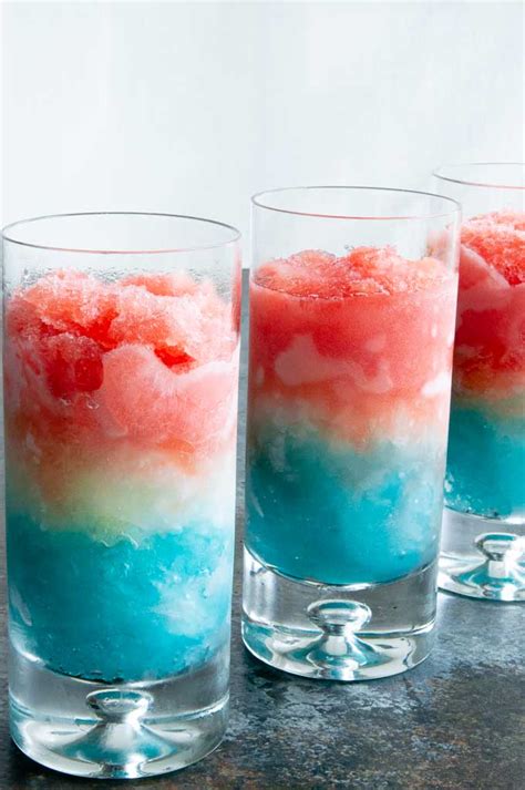 Red White And Blue Drinks Vodka Lemonade Slush West Via Midwest