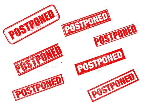 Postponed Stamp Png Transparent