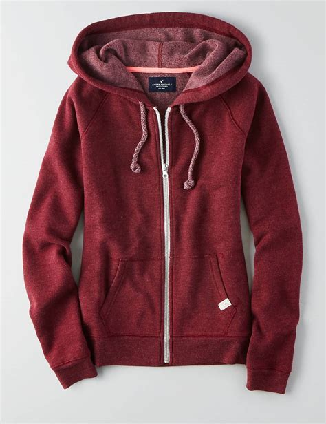 American Eagle Outfitters Hoodies Long Hooded Sweatshirt Full Zip