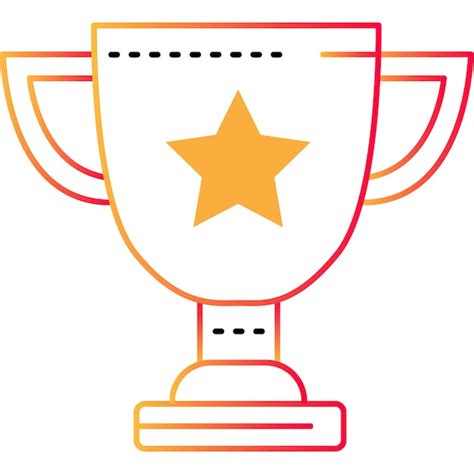 Premium Vector Trophy Cup Vector Winner Award Prize Outline Icon