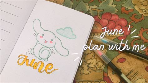 Plan With Me June Bullet Journal Setup Youtube