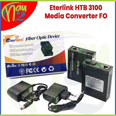 Jual Eterlink Media Converter Htb 3100 A B Fiber Optic Media