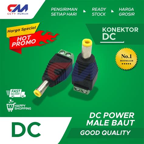 Jual Jack Converter Dc Power Male Type Kb Aj55m Dc Power Male