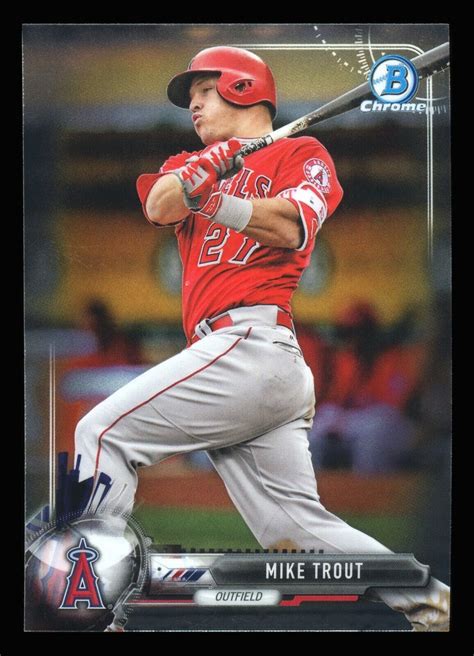 Bowman Chrome Mike Trout Ebay