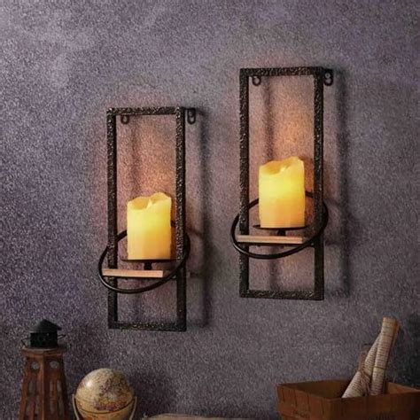 Amazon GAKA Wall Sconce Candle Holder Set Of 2 Wall Mount Metal