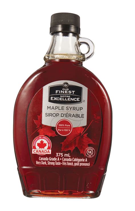 Our Finest 100 Pure Maple Syrup Canada Grade A Very Dark Strong Taste